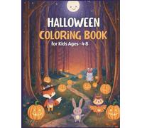 Halloween Coloring Book for Kids Ages 4-8: 25 Fun and Friendly Spooky Designs , Gloss Cover: A charming watercolor-style Halloween coloring adventure with easy, adorable illustrations