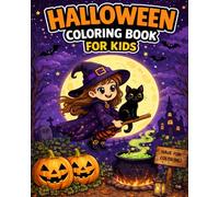Halloween Coloring Book for Kids Ages 4+ Cute Monsters, Ghosts and Pumpkins: Easy Coloring Book for Preschool and Kindergarten - Big Simple Designs, Thick Lines, Fun Halloween Activity