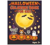 Halloween Coloring Book for Kids: Spooky and Cute Coloring Pages with Monsters, Pumpkins, and Ghosts for Toddlers, Boys, and Girls Ages 3+