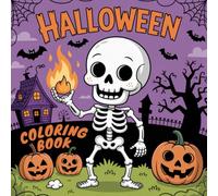 Halloween coloring book for little artists from 4 years with 50 spooky coloring pages