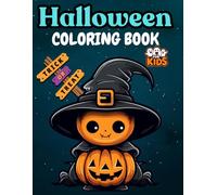 Halloween Coloring Book for Toddlers and Preschoolers: My First Spooky Fun with 50 Easy and Cute Designs of Pumpkins, Bats, Witches, and More