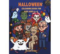 Halloween Coloring Book: Silly Halloween Coloring Book for Kids Ages 4-8 | Cute Monsters, Friendly Ghosts, Easy Big Bold Coloring Pages, Preschool Activity Book with No Scary Content