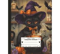 Halloween Composition Notebook College Ruled: The Witch’s Spellbook Collection - Binx Darkspell, Potion Kitten Journal with Gothic Cauldron Design, Witch’s Familiar, Spells & Collectible Journal