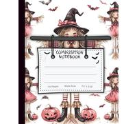 Halloween Composition Notebook - Wide Ruled - 110 Pgs - 7.5 x 9.25 - Hang with Me Design for Kids, Students & Teachers: Playful Bat-Themed Journal ... Notes, Creative Writing, and Seasonal Fun