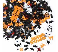 Halloween Confetti, 60g Halloween Confetti Table Decorations, Sprinkles, Bats, Spider, Pumpkin, Witches, Black Cat, Colorful Confettis for Trick or Treat Party Halloweens Party Decorations Supplies