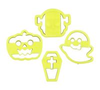 Halloween Cookie Cutter Set, Halloween Stamps Cutters, Baking Sandwich Mould for Cake Decorations, Fondant, Chocolate and Other Things