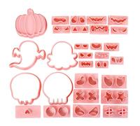 Halloween Cookie Tools - Portable Mold Stamping Set, Themed Baking Supplies | 30pcs Cookie Imprint Tools with Creative Shapes, Decorating Utensils for Children Holiday Fall Party Cooking Fun
