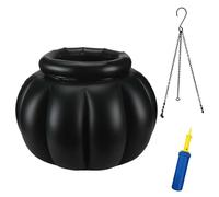 Halloween Cooler for Drinks, 15.8 * 13.7 inch Cauldron Halloween Decor for Sweets Halloween Decor Witches Inflatable Cauldron on Frame Plastic for Halloween Party Drink Holder Decoration Outdoor