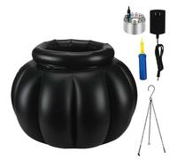 Halloween Cooler for Drinks, 15.8 * 13.7 inch Cauldron Halloween Decor for Sweets Halloween Decor Witches Inflatable Cauldron on Frame Plastic for Halloween Party Drink Holder Decoration Outdoor