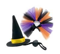 Halloween Costume | 1 Witch Hat Decorative Skirt | Clothes 5.8 x 5.8 x 8.5 cm for Reptiles, Amphibians Small Pets, Ideal for Parties, Cosplay, Photo Shoots, Lightweight