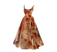 Halloween Costume Adult Costumes Woman Skeleton Womens Women Witch Ladies Plus Size Dress Fancy Black Wrap Women's Maxi Dresses Outfit Female Adults Retro Jumpsuit Light Pink M