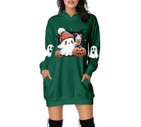 Halloween Costume Black Dress for Women Costumes Plus Size Female Adults Witches Dresses Skeleton Adult Fancy Woman Fairy Womens Winter Women's Retro 1-Army Green S