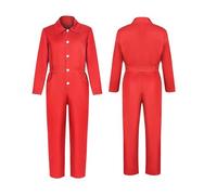 Halloween Costume Boys Romper Jumpsuit Toddler Work Coverall Outfit Soft Comfortable Playwear for Kids Party Dress Up Red