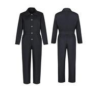 Halloween Costume Boys Romper Jumpsuit Toddler Work Coverall Outfit Soft Comfortable Playwear for Kids Party Dress Up Black