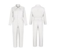 Halloween Costume Boys Romper Jumpsuit Toddler Work Coverall Outfit Soft Comfortable Playwear for Kids Party Dress Up White