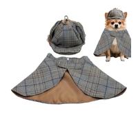 Halloween Costume Cape | 1 x Cape and Hat Set | 35 x 22 x 2 cm Breathable Pet Costume, Ideal for Photoshoots, Christmas, Parties, Cosplay or Daily Use
