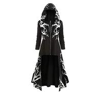 Halloween Costume Cape, Renaissance Cape Women, Large Sizes Cape Long Jumper Irregular Hoodie Dress Gothic Capelet Medieval Fancy Dress Cape Jacket Uniform for Adults Halloween Party L-5XL