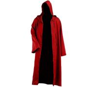 Halloween Costume Cape, Unisex Hooded Cape, Adult Wizard Robe, Long Sleeve Cape, Knight Coat, Renaissance Cape Jacket, Gothic Robe, Cosplay, Medieval Uniform for Halloween Party, Fancy Dress