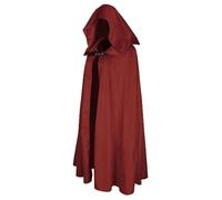 Halloween Costume Cape, Vampire Hooded Cape, Men's Wizard Robe, Cape Coat with Lacing, Renaissance Cape Jacket, Gothic Robe, Retro Robe, Medieval Pagan Outfit for Adults, Halloween Party