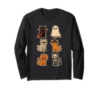Halloween Costume Cat Kitten Cute Vampire Ghost Mummy Kitty Long Sleeve T-Shirt