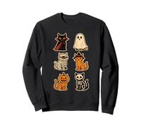 Halloween Costume Cat Kitten Cute Vampire Ghost Mummy Kitty Sweatshirt