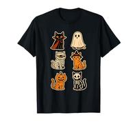 Halloween Costume Cat Kitten Cute Vampire Ghost Mummy Kitty T-Shirt
