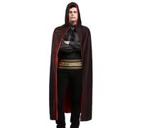 Halloween Costume Cloak, Reversible Black Red Vampire Cloak, for Men Women Cosplay