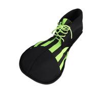 Halloween Costume Clown Shoes Funny Decorative Accessories for Festival Party Carnival Performance (1 Pair)- Green Black