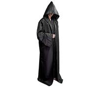 Halloween Costume Cosplay Long Cloak for Kids & Adults - Hooded Cape Cowl Witch, Wizard, Vampire Fancy Dress Gothic Medieval Cape Cloak - 180cm/71inch