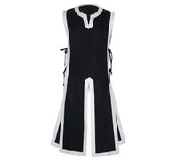 Halloween Costume Cosplay Medieval Cosplay Costume Vest for Halloween, Retro Performance Outfit for Men, Historical Theme Clothing, Role Play Clothing for Events (Black, XL)