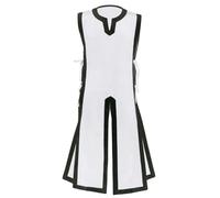 Halloween Costume Cosplay Medieval Cosplay Costume Vest for Halloween, Retro Performance Outfit for Men, Historical Theme Clothing, Role Play Clothing for Events (White, XXL)