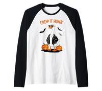Halloween Costume Creep It Honk Funny Silly Goose Joke Raglan Baseball Tee