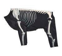 Halloween Costume Dog Skeleton Design - Breathable Animal Costume with 3D Bone Graphic, Comfortable Dog Outfit for Halloween Party/Carnival, Suitable for Medium Dogs (A, 2XL)