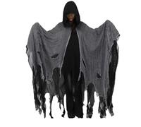 Halloween Costume for Adults | Spooktacular Cloak with Hooded | Halloween Haunted Hooded Cape | Grim-Reaper Cloaks | Cosplay Robe for Masquerade Halloween Costume Adults Unisex (185cm)