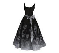 Halloween Costume For Women Festival Fancy Dress Witch With Hooded Cape Gothic Lace Velvet Short Sleeve Lace-Up Cloak Medieval Victorian