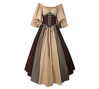 Halloween Costume For Women Gothic Dresses Bell Long Sleeve Elastic Medieval Cottagecore Dress Elegant High-Low Hem Hooded Cloak Carnival Cosplay