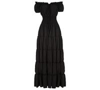 Halloween Costume For Women Gothic Dresses Skeleton Bodycon Dress Waist Smocked A-Line Hooded Cloak Medieval Short Sleeve Lace-Up Carnival Cosplay