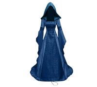 Halloween Costume For Women Party Dress Vintage Elegant A-Line Dresses Plus Size Medieval Flare Sleeve Corset Carnival Cosplay