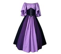 Halloween Costume for Women Women's Renaissance Dress - Irish Medieval Renaissance Costume Dress Cosplay Two Piece Womens Plus Size Halloween Costumes Teen Halloween Costumes