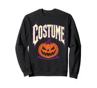 Halloween Costume Funny Lazy Last Minute Pumpkin Scary Face Sweatshirt