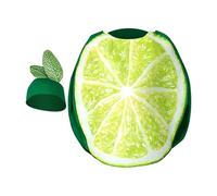 Halloween Costume - Halloween Costume Ultimate Lime Slice | Pull Over Jumpsuit | Realistic Lime Print Outfit With Hat Lightweight | For Men Family Friends Gathering Party Carnival Role-Playing Indoor