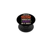 Halloween Costume I Worked Very Hard On It Okay Funny PopSockets Adhesive PopGrip