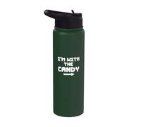 Halloween Costume I'm with the Candy Stainless Steel Insulated Water Bottle