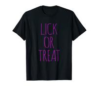 HALLOWEEN COSTUME LICK TREAT NAUGHTY DECORATIONS MENS WOMENS T-Shirt