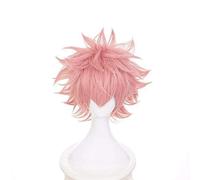 Halloween Costume Party Anime Cosplay Wig with Free Wig Cap for My Hero Academia (Ashido Mina)