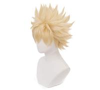 Halloween Costume Party Anime Cosplay Wig with Free Wig Cap for My Hero Academia (Katsuki Bakugou)