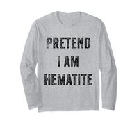 Halloween Costume Pretend I Am Hematite Mineral Stone Lover Long Sleeve T-Shirt