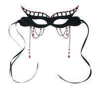 Halloween Costume Rhinestones Masquerade With Tassels Venetians Half Face For Party Masquerade For Women Half Face Halloween Rhinestones