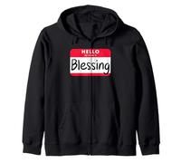Halloween Costume Shirt - Blessing in Disguise Zip Hoodie