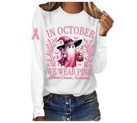 Halloween Costume T-Shirts Women Skull Spider Web Pullover Crewneck Long Sleeve Tops Comfortable Tee Humor Festival Blouse Funny Kids Adults T-Shirt Autumn Fashion Thermal Top White